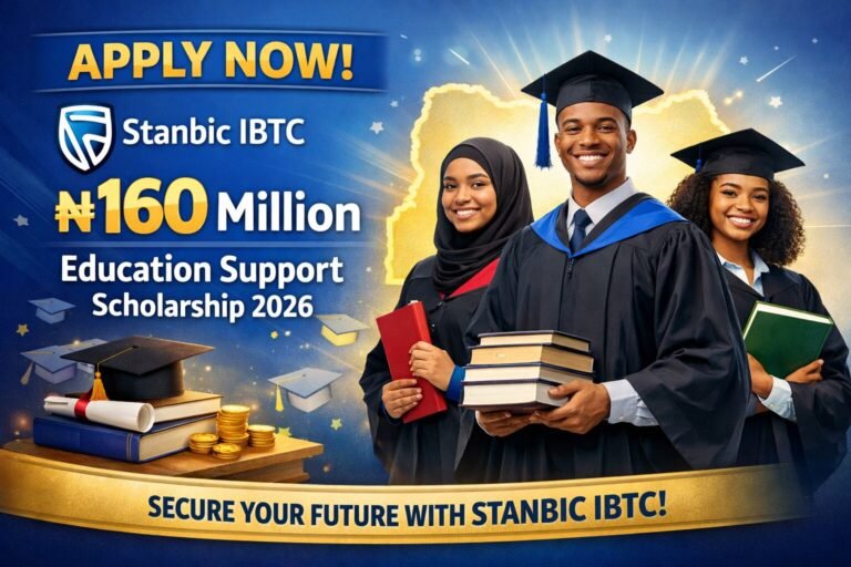 APPLY NOW: Stanbic IBTC ₦160 Million Education Support Scholarship 2026