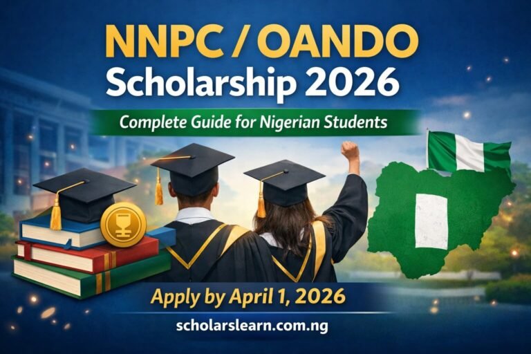 APPLY NOW: NNPC / Oando Energy Resources Nigeria Limited Scholarship 2026/2027