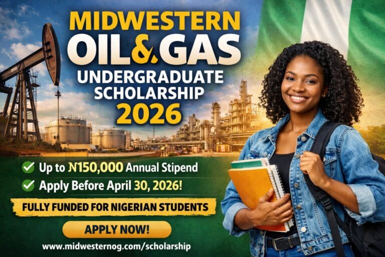 Apply Now: Midwestern Oil & Gas Undergraduate Scholarship 2026 (Full Financial Support for Nigerian Students)